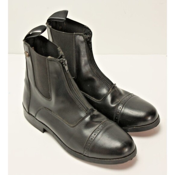 Equastar Boots Women's sz 7L Black Paddock Jodhpur Equestrian Horse Riding - Picture 1 of 10
